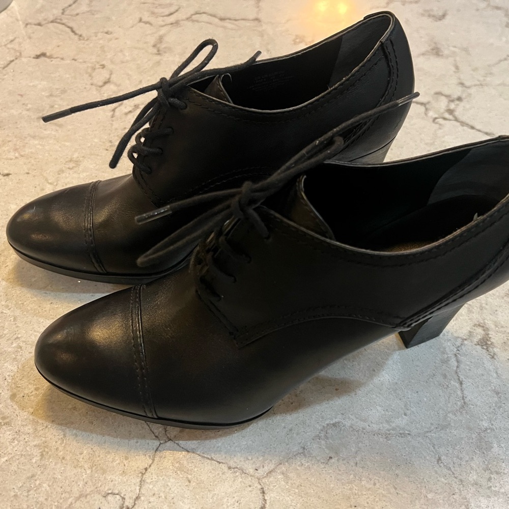 Classic Black Women's Lace-Up Booties